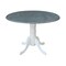 International Concepts Square 42 in Dual Drop Leaf Table, 2 X-back Chairs, White/Heather Gray, 42 W, 42 L, 29.5 in H, Wood K05-42DP-C613P - alternate 6